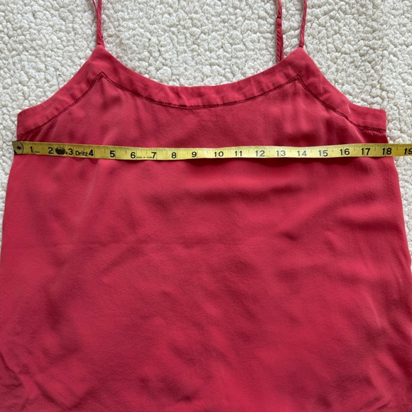 Silk Y2K Spaghetti Strap Cami Dainty Crochet Fairycore Rosey Pink Sz S - Picture 4 of 14